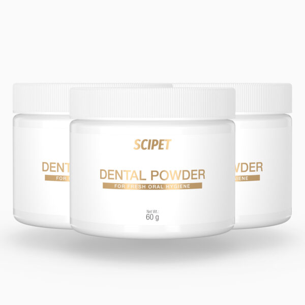 Pudră dentară SciPet pentru câini – 3x60 g